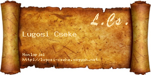 Lugosi Cseke névjegykártya